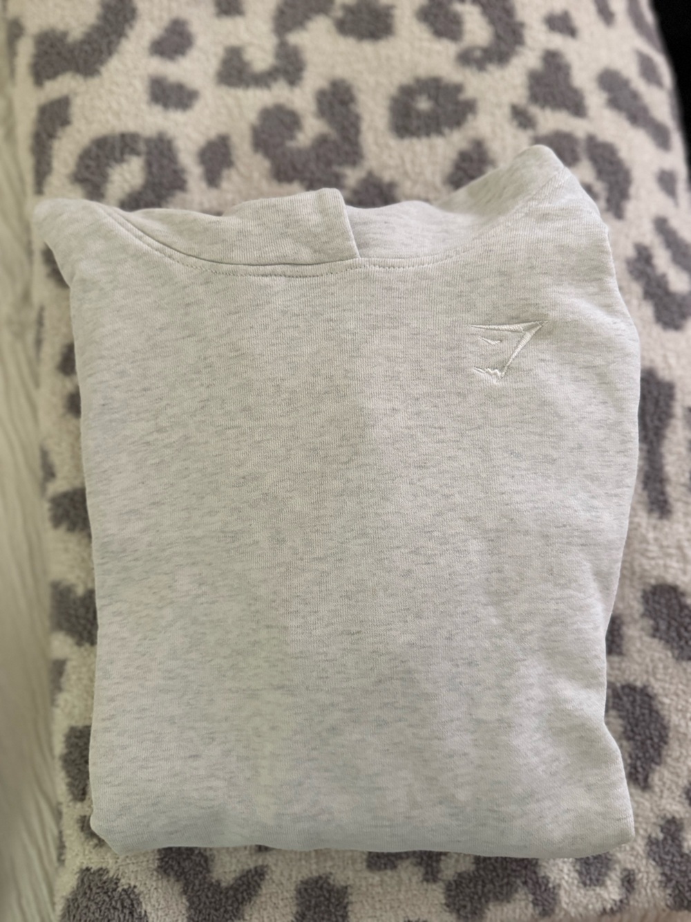 Gymshark Heather Light Gray Sweatshirt